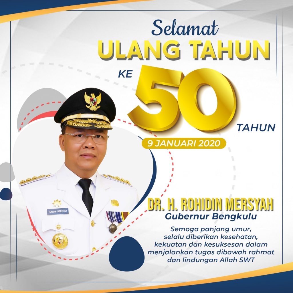 Rohidin Mersyah Ulang Tahun ke50, Ini Harapan dan Doa