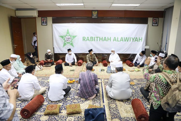 Ketua Umum dan Pengurus DPP PKB melakukan silaturahim ke Kantor Pusat Rabithah Alawiyah di Jalan TB Simatupang, Jagakarsa, Jakarta Selatan, Senin (21/6/2021).