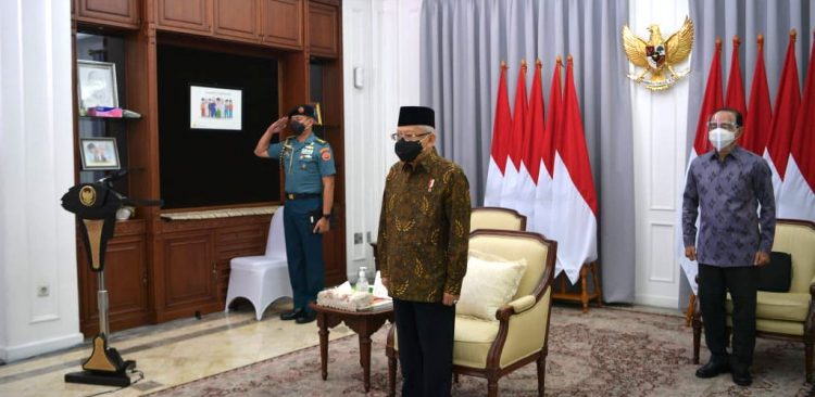 Wapres Ma’ruf Amin pada acara Peringatan Hari Anti Narkotika Internasional (HANI) Tahun 2021, secara virtual, Senin (28/06/2021).