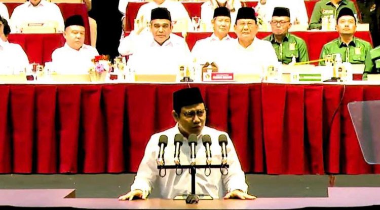 Ketua Umum PKB Muhaimin Iskandar di Rapimnas Partai Gerindra/Net