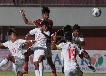 imnas Indonesia U-16 melawan Myanmar/Antara