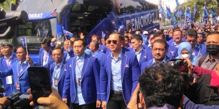 Rombongan Partai Demokrat/Net