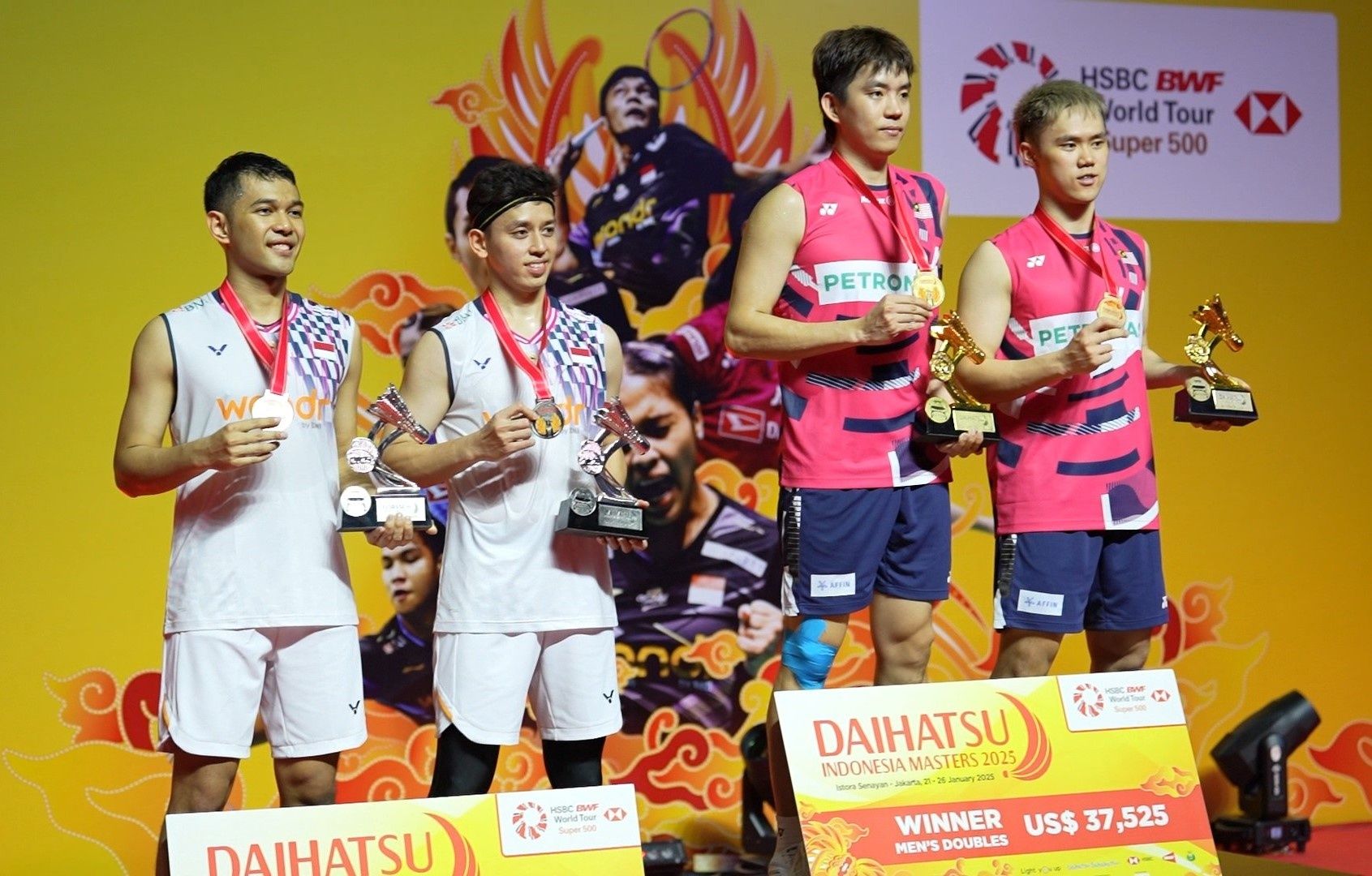 Pemenang Ganda Putra Daihatsu Indonesia Masters 2025 Asal Malaysia, Diikuti Runner up Fajar Alfian Dan Rian Ardianto