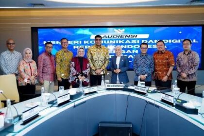 Menteri Komunikasi dan Digital Meutya Hafid bersama jajaran Indosat dan mitra dalam peluncuran ZanKore by Indosat untuk pengembangan AI Factory di Indonesia