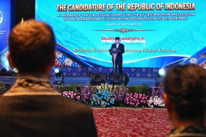 Menteri Perhubungan Dudy Purwagandhi menghadiri pencalonan Indonesia sebagai anggota Dewan ICAO