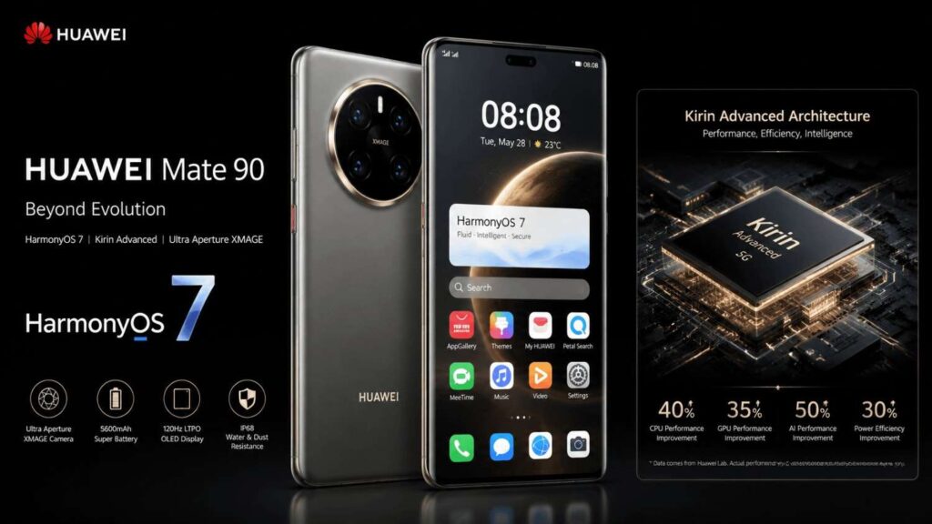 Huawei Mate 90 Series yang diperkenalkan sebagai jajaran smartphone flagship terbaru Huawei pada 2026