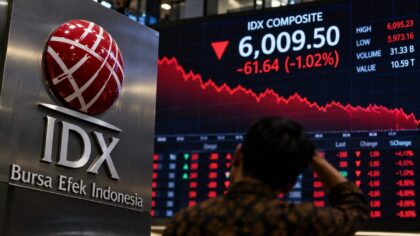IHSG hari ini ditutup melemah 1,02 persen ke level 6.009,50 pada perdagangan 1 Oktober 2026.