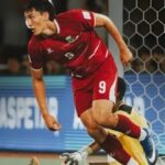 Mitchell Baker merayakan gol Timnas Indonesia ke gawang Bangladesh pada FIFA ASEAN Cup 2026.