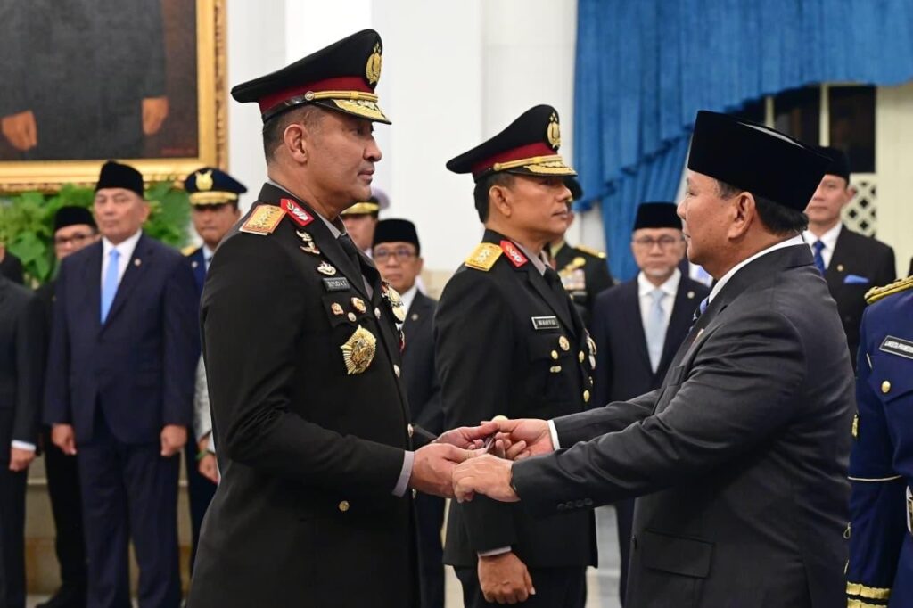 Suyudi Ario Seto saat dilantik sebagai Kapolri di Istana Negara, Jakarta, Kamis 1 Oktober 2026